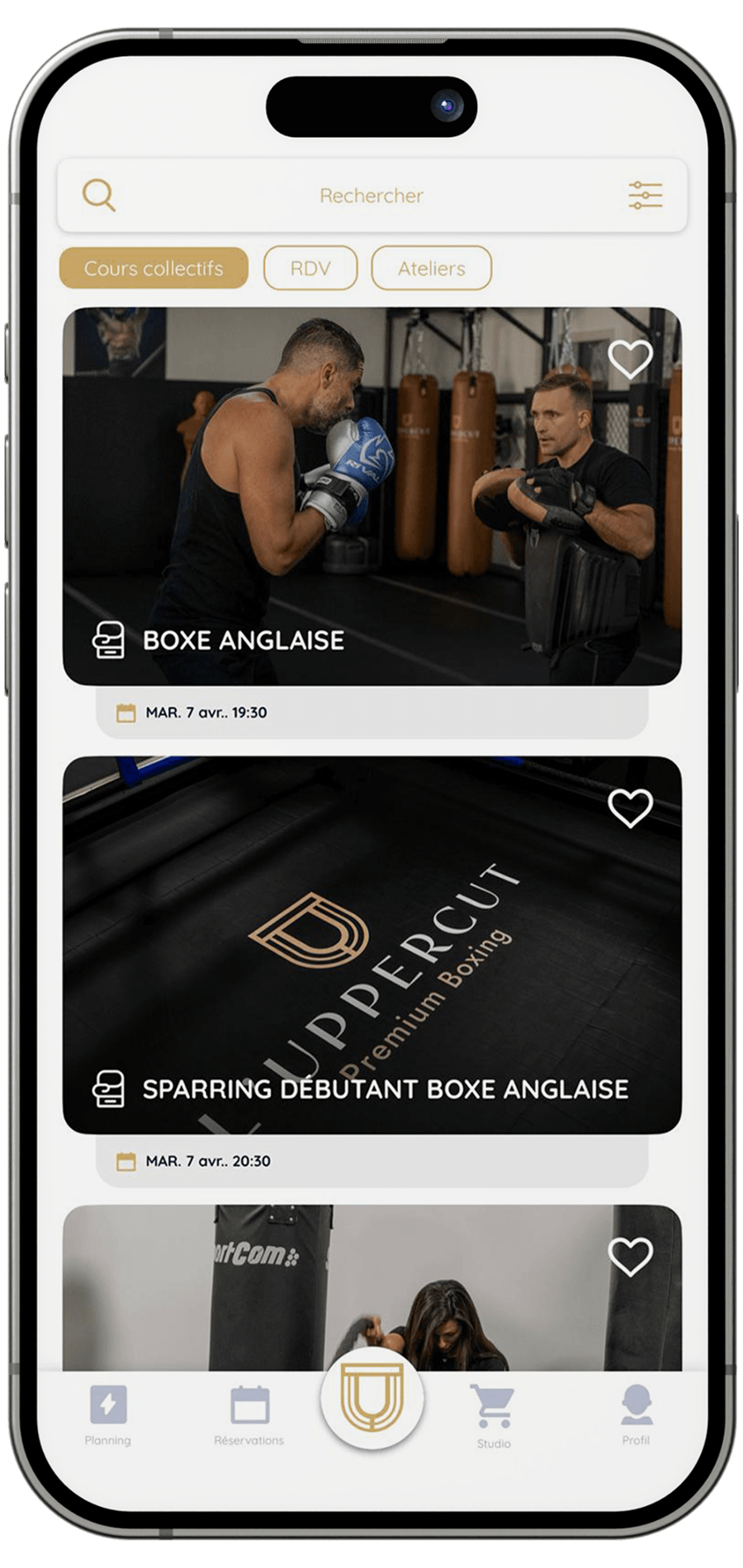 Application mobile L'Uppercut